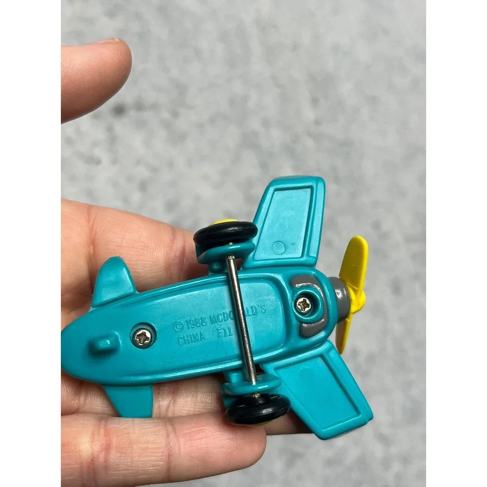 Vintage 1988 McDonalds‎ Mac Tonight Happy Meal Toy Lot Jeep Airplane Moon Man
